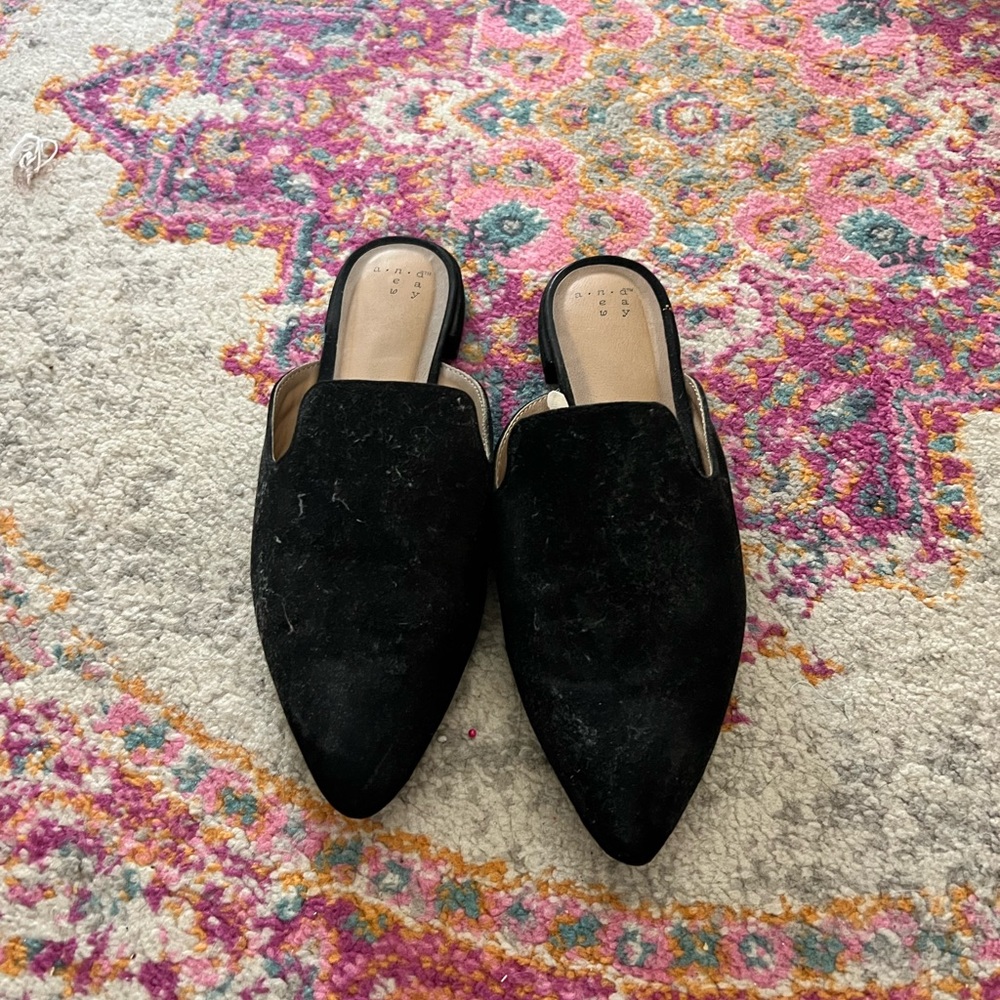Black loafers